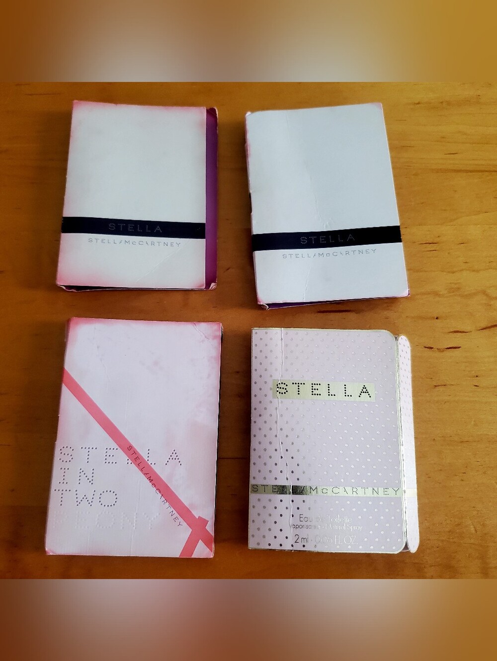 4 of carded designer perfume sample, STELLA ......